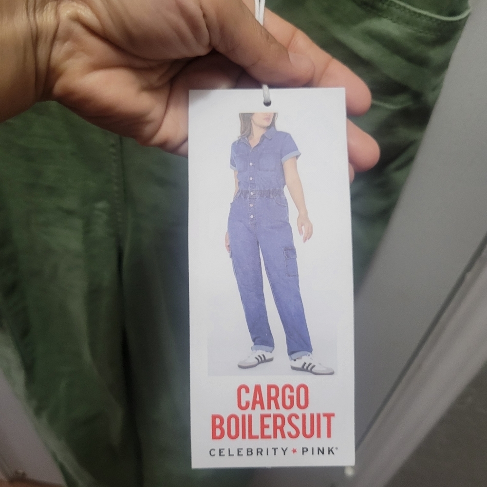 Celebrity Pink Jumpsuit Cargo 6 pocket Size XS NWT - Picture 7 of 9